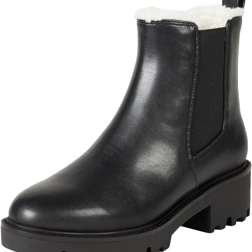 The Drop Women's Campbell Sherpa Chelsea Boot Sz 10